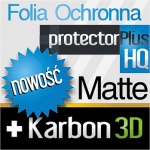 Folia Ochronna ProtectorPLUS HQ MATTE + ProtectorPLUS Karbon 3D do Samsung Galaxy S4 mini i9195X