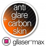 Folia Ochronna Gllaser MAX Anti-Glare + Gllaser CARBON Skin 3D do Sony Xperia M2 Aqua