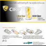 Folia ochronna CIRO UltraClear + Anti-Glare do Samsung Galaxy S Advance i9070