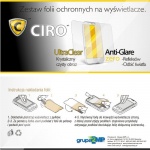 Folia ochronna CIRO UltraClear + Anti-Glare do  LG L3 Swift