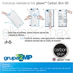 Folia Ochronna Gllaser® CARBON Skin 3D do Cubot X20 Pro