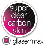 Folia Ochronna Gllaser MAX SuperClear + Gllaser CARBON Skin 3D do LG G E975